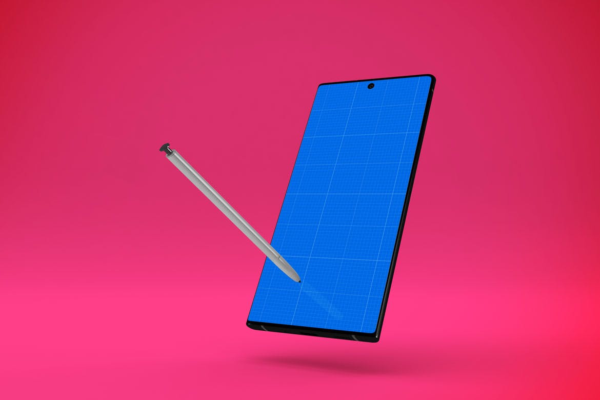 三星大屏手机Note 10屏幕预览样机模板 Note 10 Mockup插图(11)