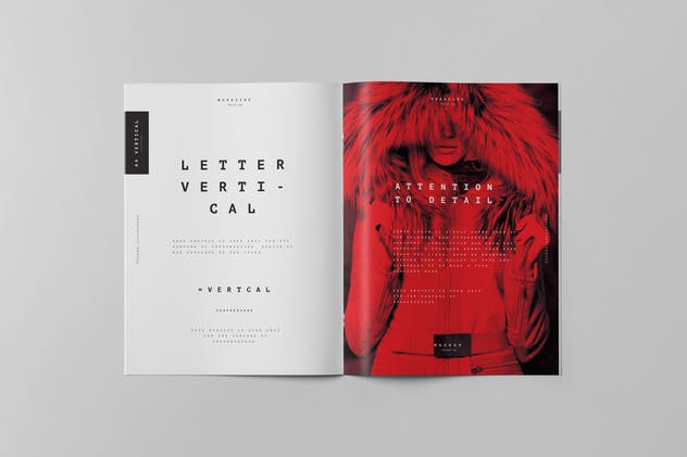 美国信纸规格画册小册子样机模板v3 US Letter Brochure Mock-up 3插图(8)