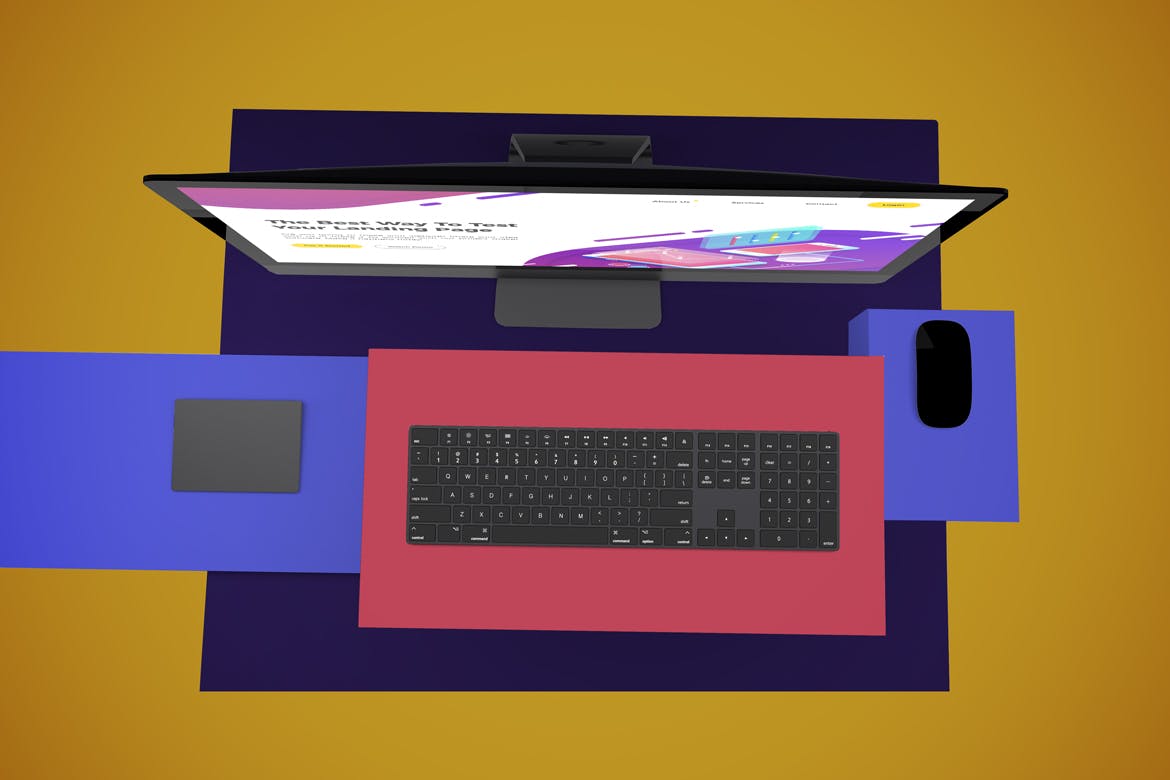 一体机电脑iMac Pro屏幕演示样机模板v2 iMac Pro Mockup V.2插图(5)