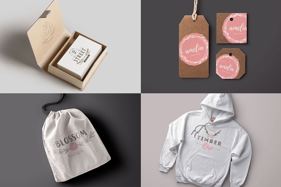 手绘Logo设计工具包 Hand Drawn Logo Design Kit插图(10)