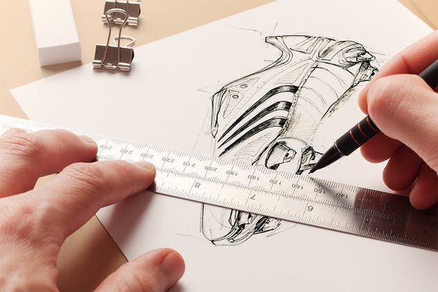 素描本样机模板 Sketchbook Mock-up插图(8)