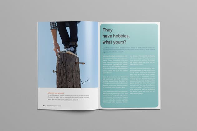 多用途杂志/画册/企业内宣INDD设计模板 Rounded Magazine插图(14)