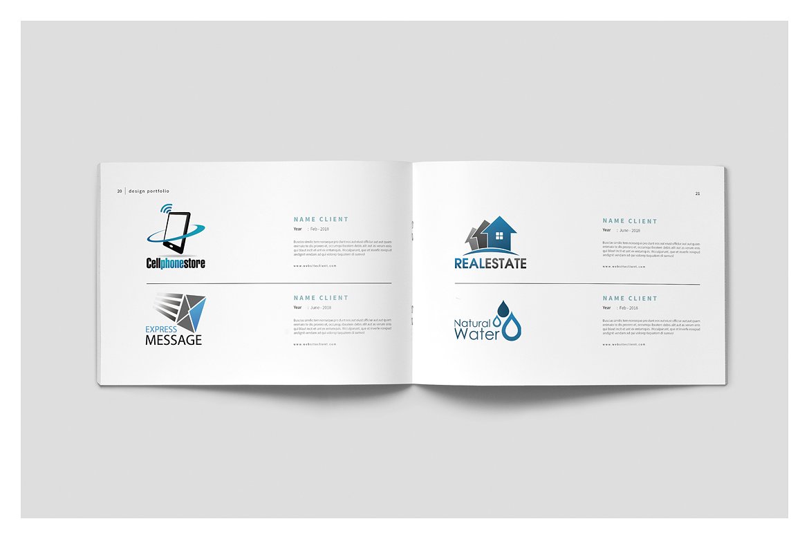 设计感强的多用途平面画册组合模板插图(11)