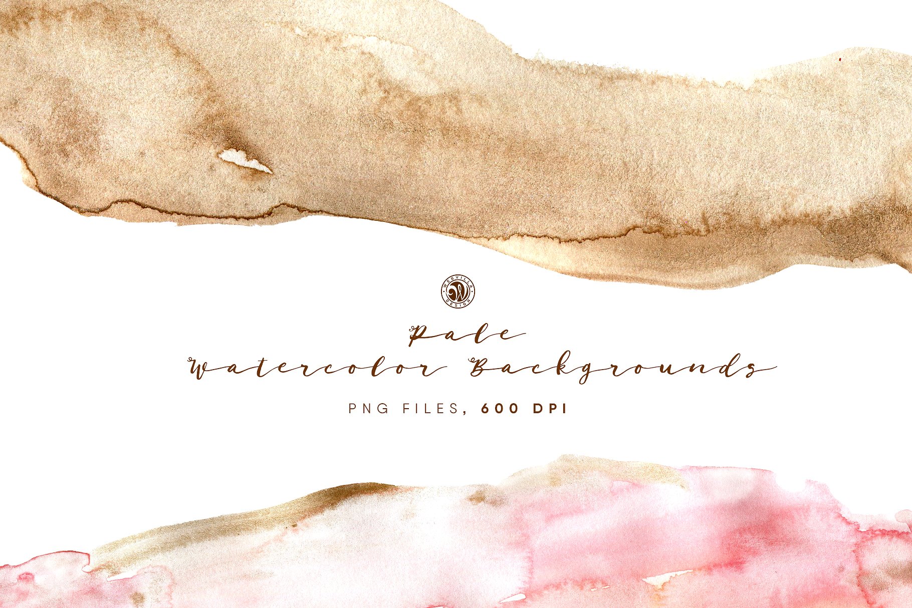 浅色水彩背景 Pale Watercolor Backgrounds插图