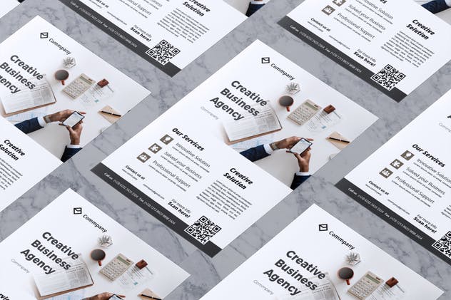 企业介绍/公司业务宣传传单模板V15 Corporate Business Flyer Vol. 15插图(2)