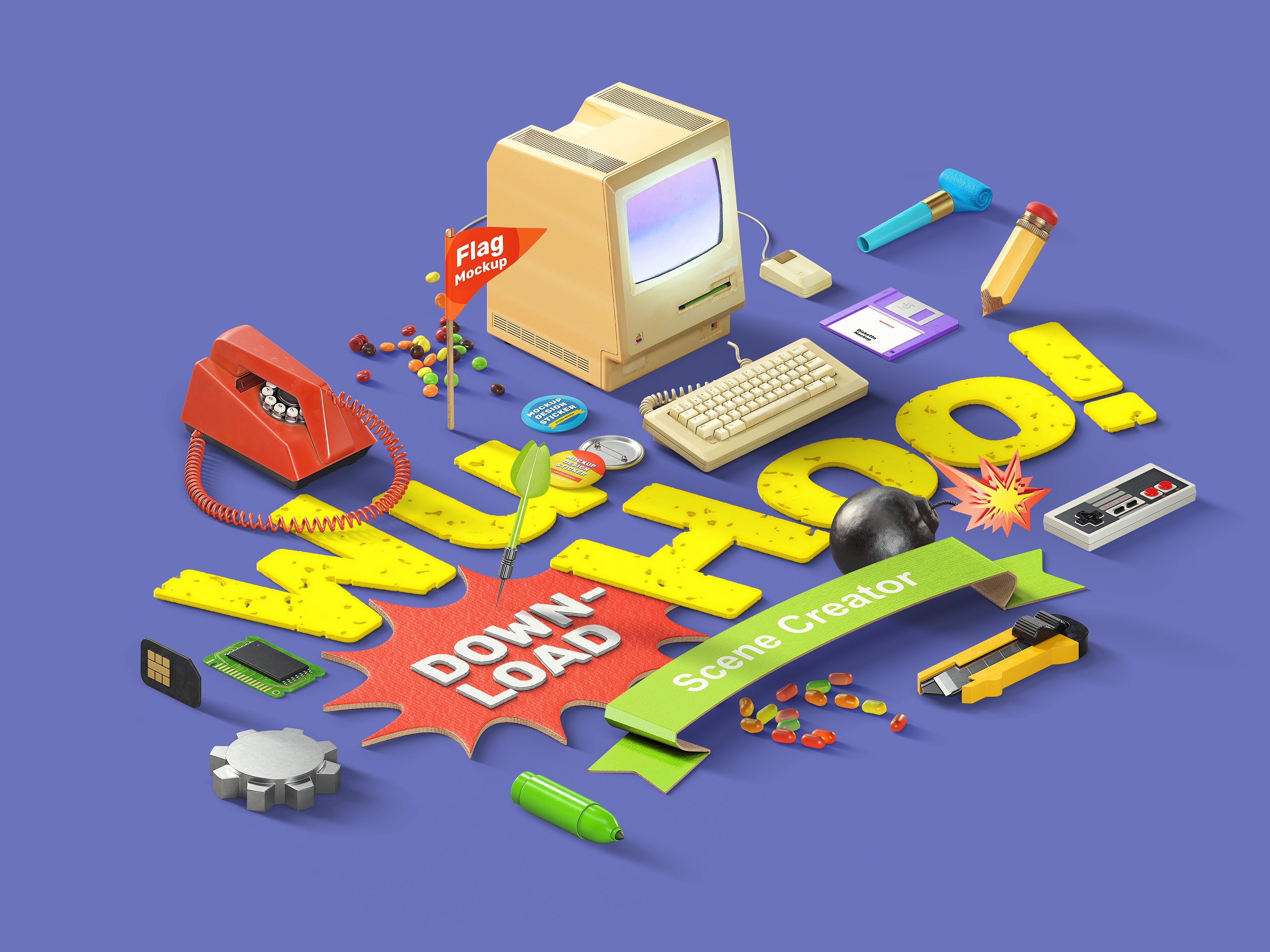 色彩引人注目的场景模板合集 WuHoo! Designer’s Toolkit [7.71GB]插图(17)