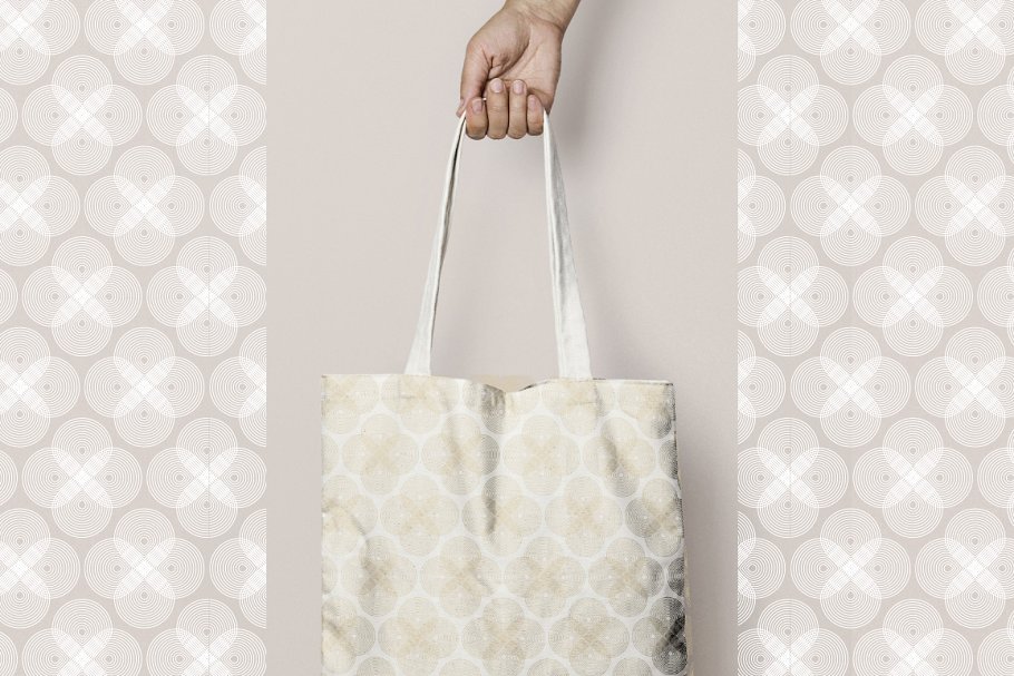 玫瑰金圆形几何图案纹理背景 Rose Gold Geometric Patterns插图(3)