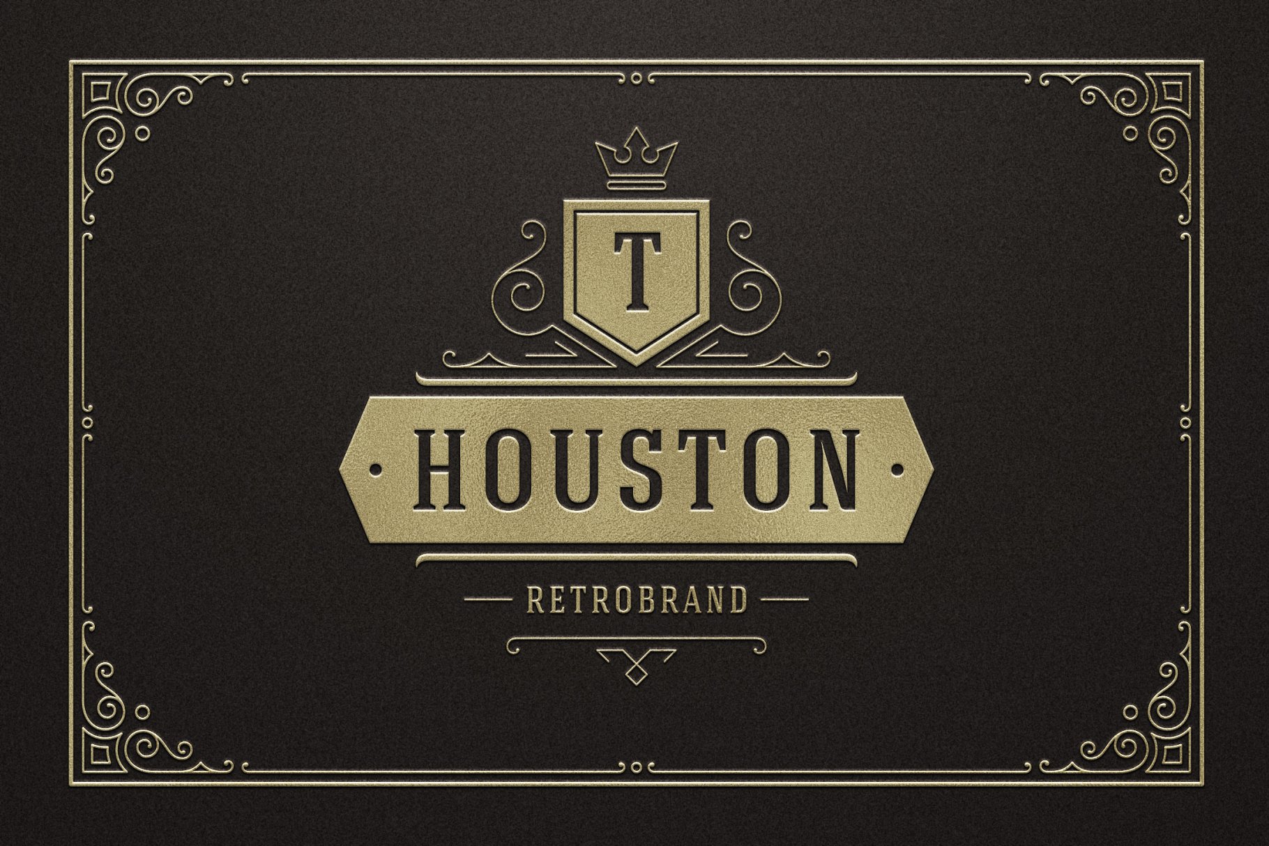 500个复古装饰风格Logo和徽章模板 500 ornaments logos & monograms插图(28)