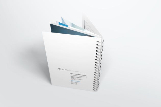 活页装订记事本/目录册样机 Spiral Bound Book / Catalogue Mockups 2插图(8)