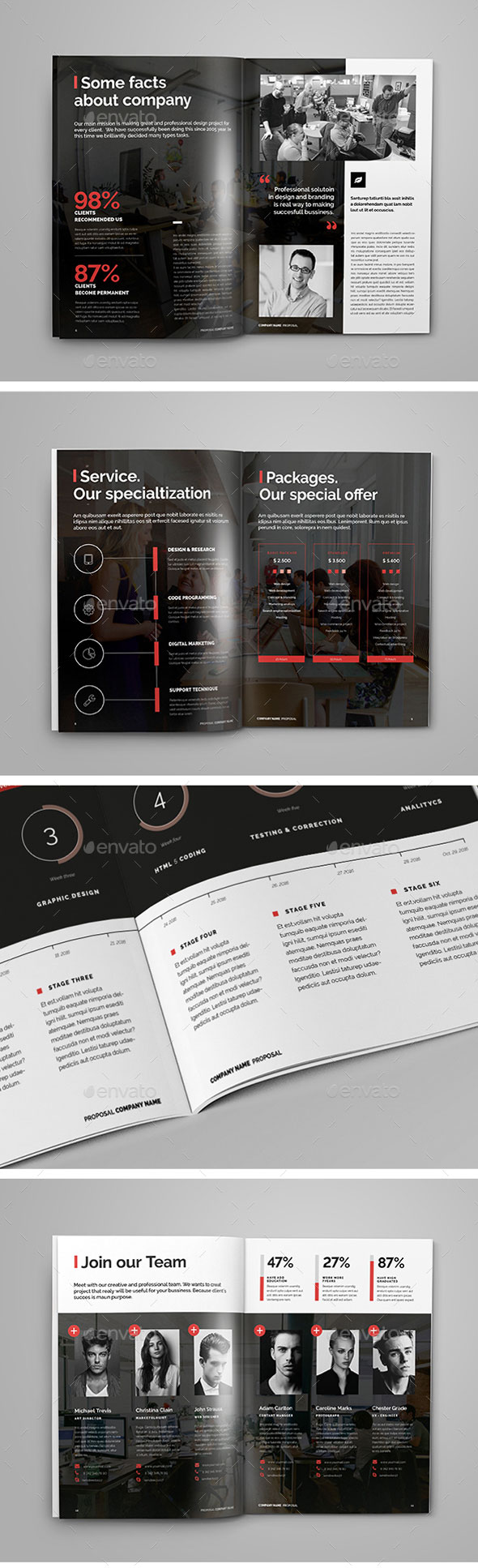 现代、专业、极简的杂志模板合辑下载 Proposal Bundle [indd]插图(2)