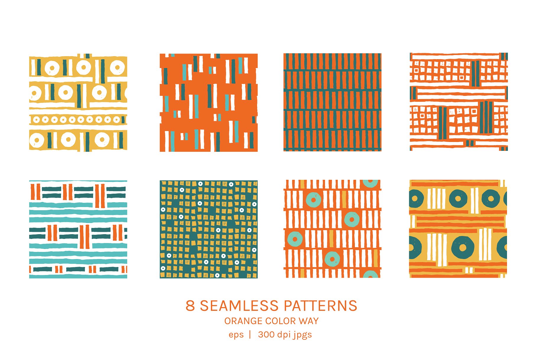 手绘几何图案无缝纹理 Geometric Rhythm | Boards + Patterns插图(5)