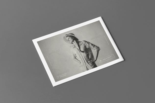 A5规格画册样机 A5 Horiozontal Brochure Mock-up插图(2)