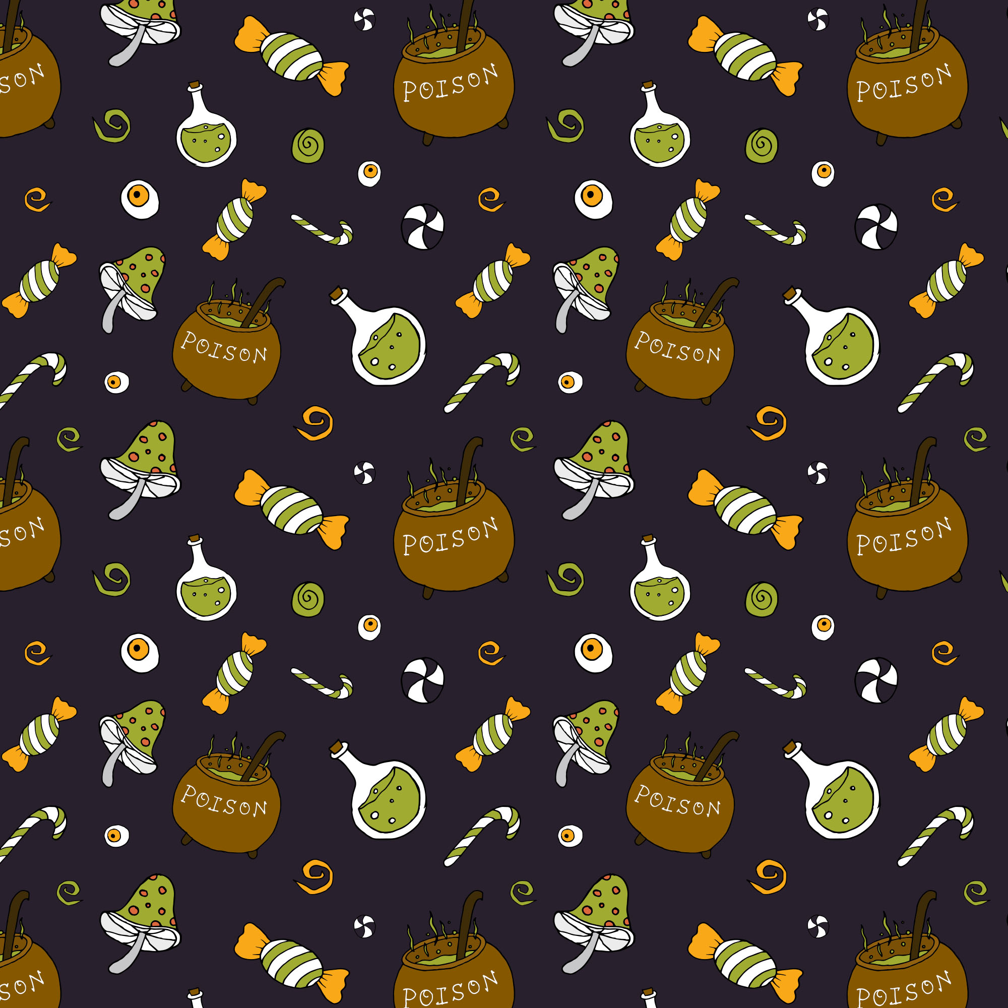万圣节主题元素矢量图案素材v2 Halloween Vector Elements & Patterns – Part II插图(3)
