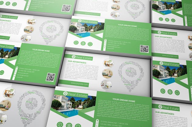 宣传推广广告传单样机 DL Flyer Mock-Up插图(7)