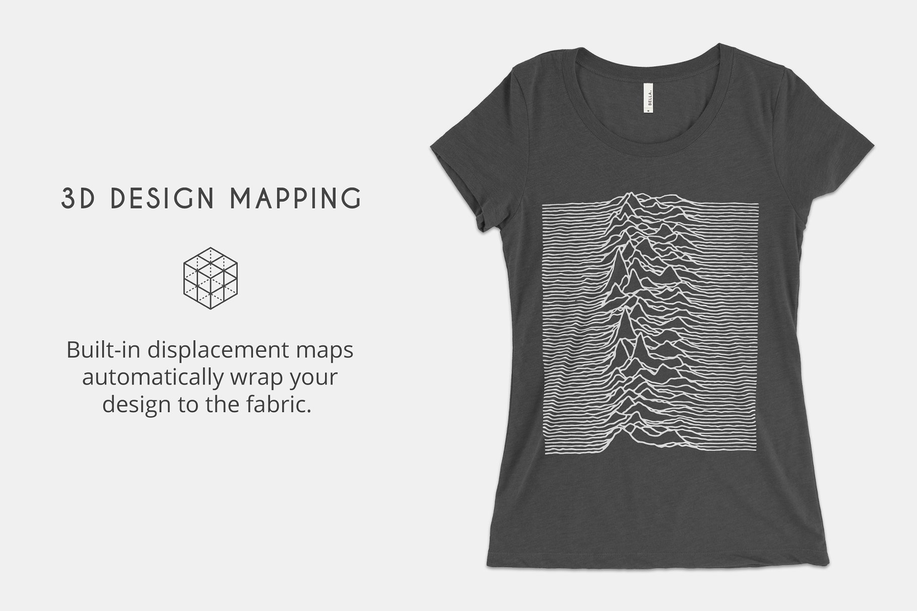 女性T恤样机模板 Bella Canvas 8413 Triblend Mockups插图(3)