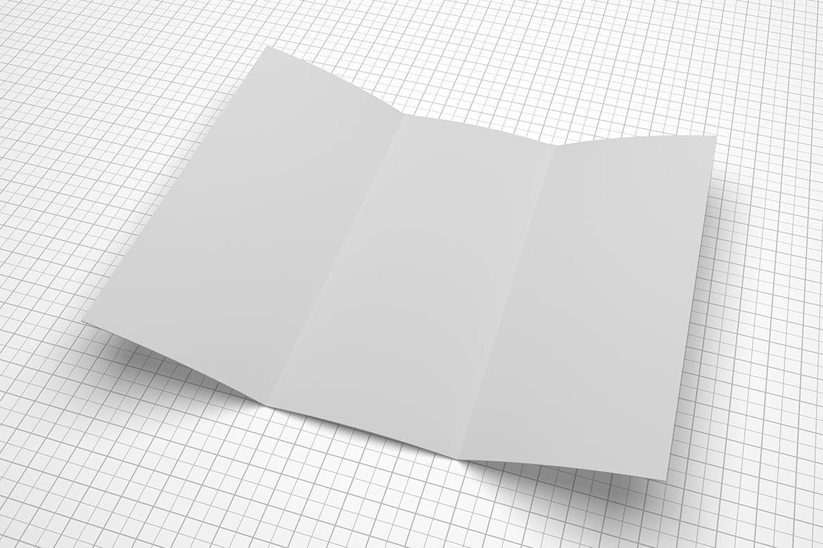 三折页宣传册设计多角度预览样机模板 Trifold Brochure Mockup插图(8)