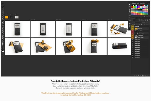 巧克力条食品外包装样机 Chocolate Bar Packaging Mockup插图(2)