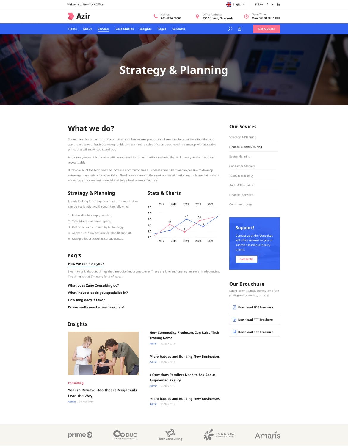 金融财务咨询类网站UI设计SKETCH模板 Azir | Consulting Finance Sketch App Tempate插图(8)