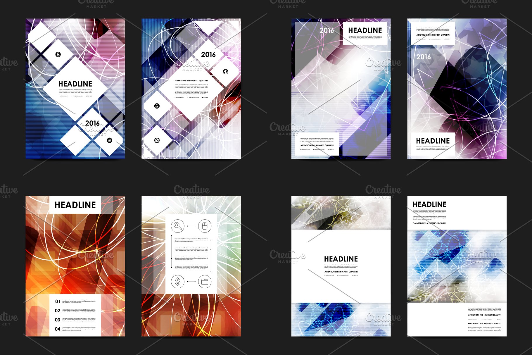 极力推荐：50+商业企业宣传传单模板 50+ Business Flyers Bundle插图(4)