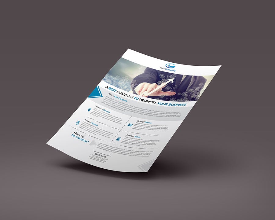 企业简介/介绍传单设计模板 Corporate Flyer #01插图(6)