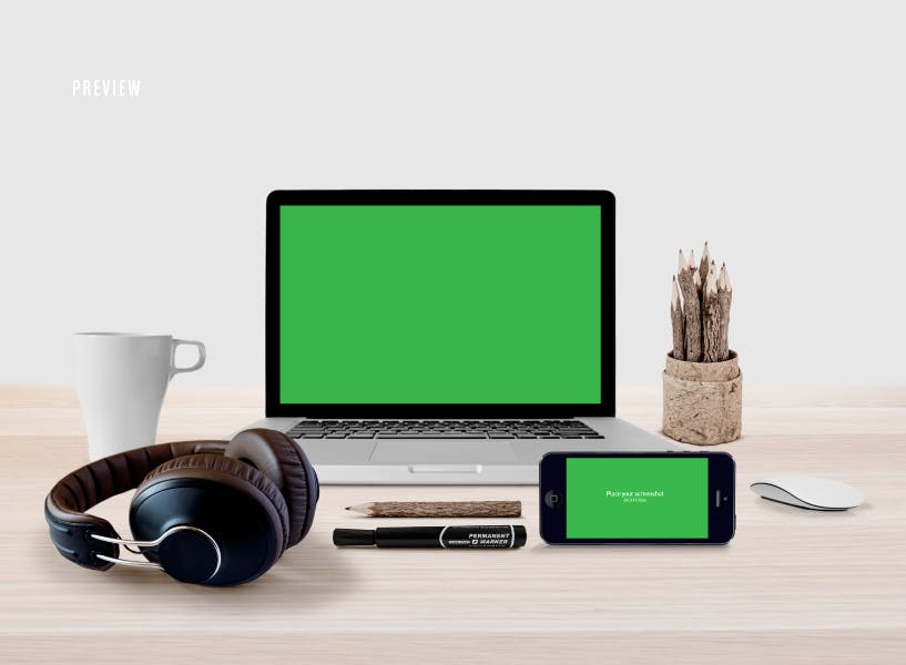 响应式网页设计预览样机套件 Responsive Mock-Up Web Display Kit插图(5)