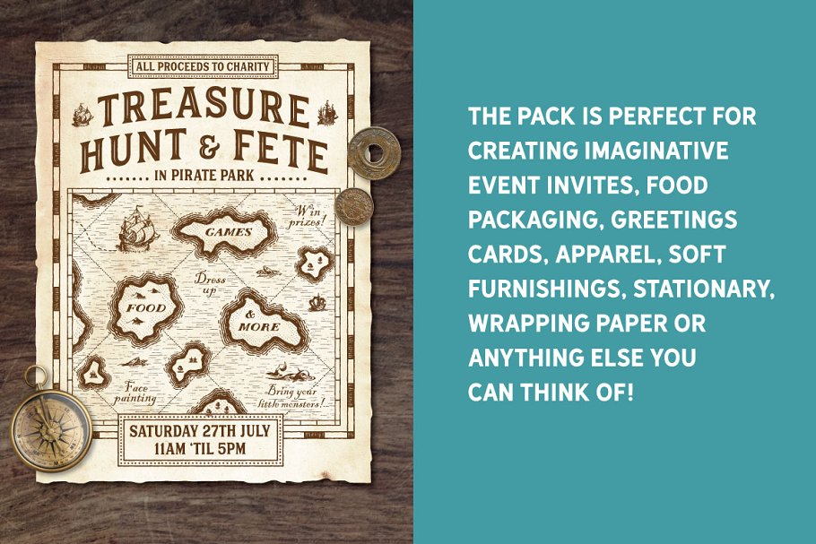 复古航海地图设计工具包 The Vintage Nautical Map Maker插图(3)