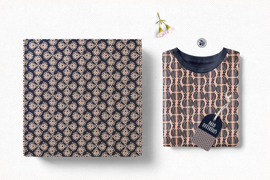 重复花纹图形图案纹理合集 Bold Patterns插图(1)