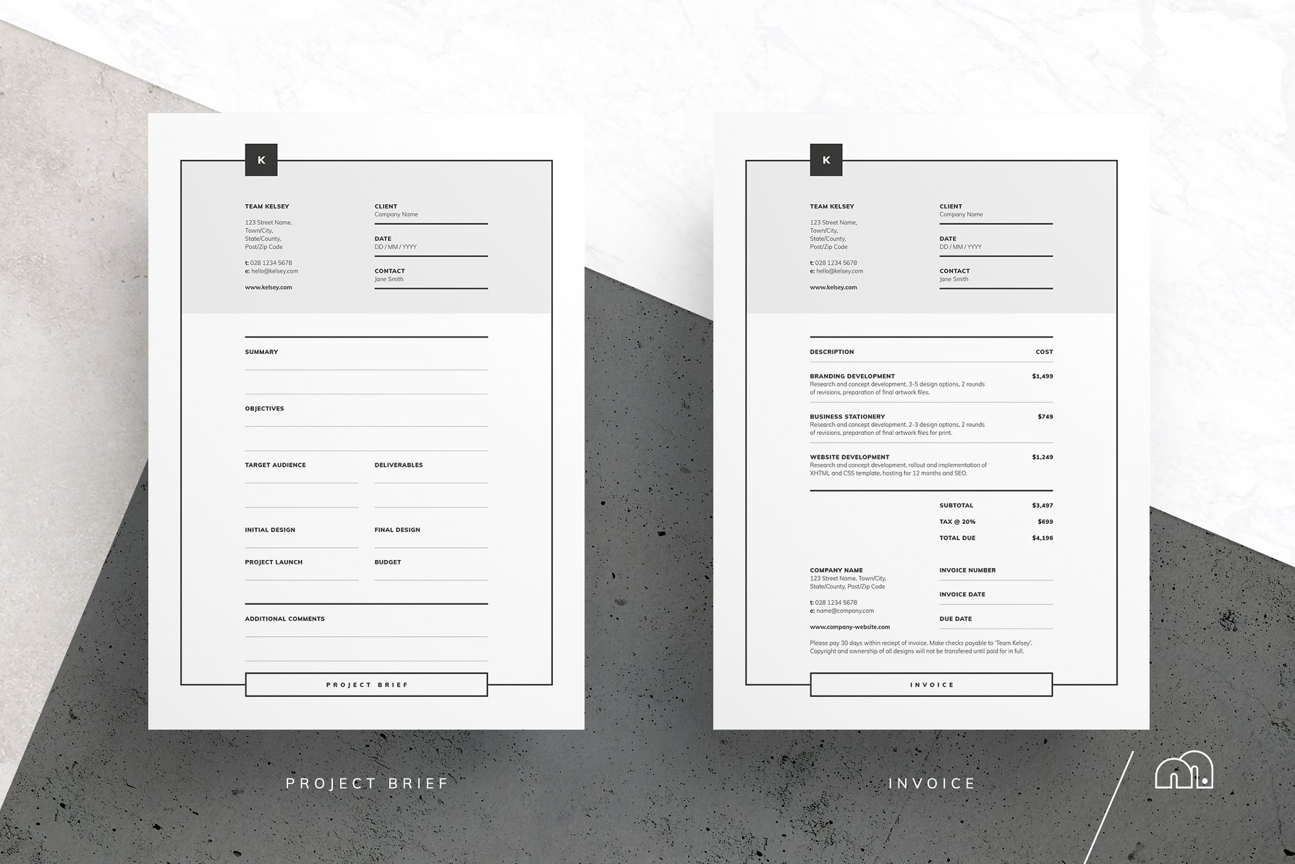 一套完美的简约项目提案模板 Kelsey – Pitch Pack插图(13)