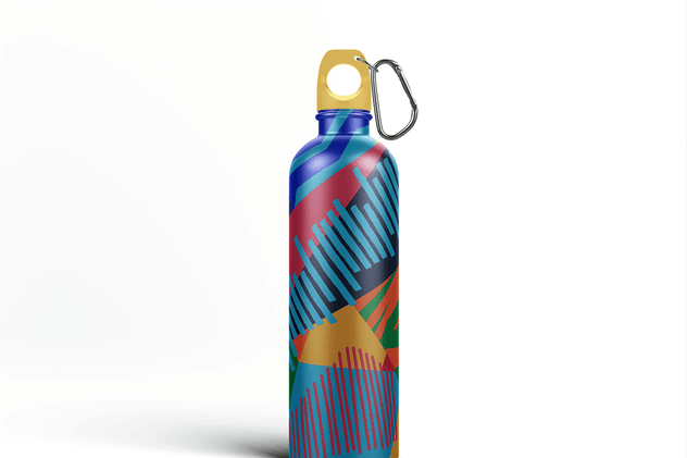 金属运动水杯外观样机模板 Reusable Water Bottle MockUp插图(4)