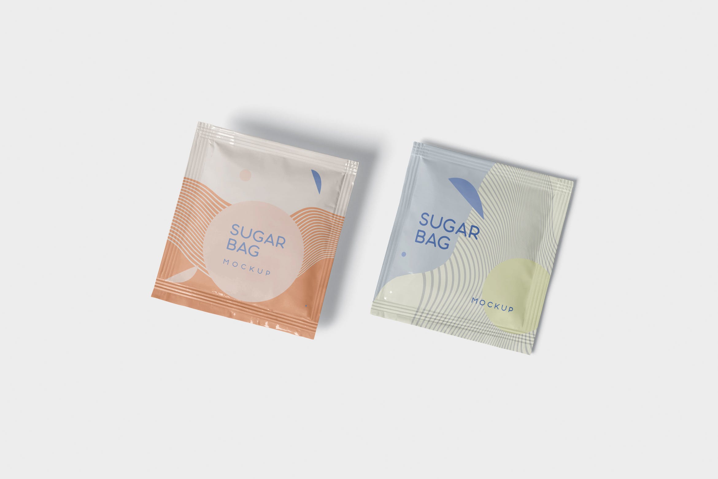 盐袋糖袋包装设计效果图素材库精选 Salt OR Sugar Bag Mockup – Square Shaped插图