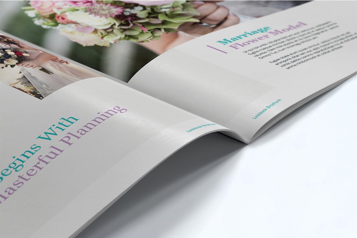 婚纱/女装服装品牌产品画册目录素材库精选Lookbook设计模板 Fashion Lookbook Template插图(8)