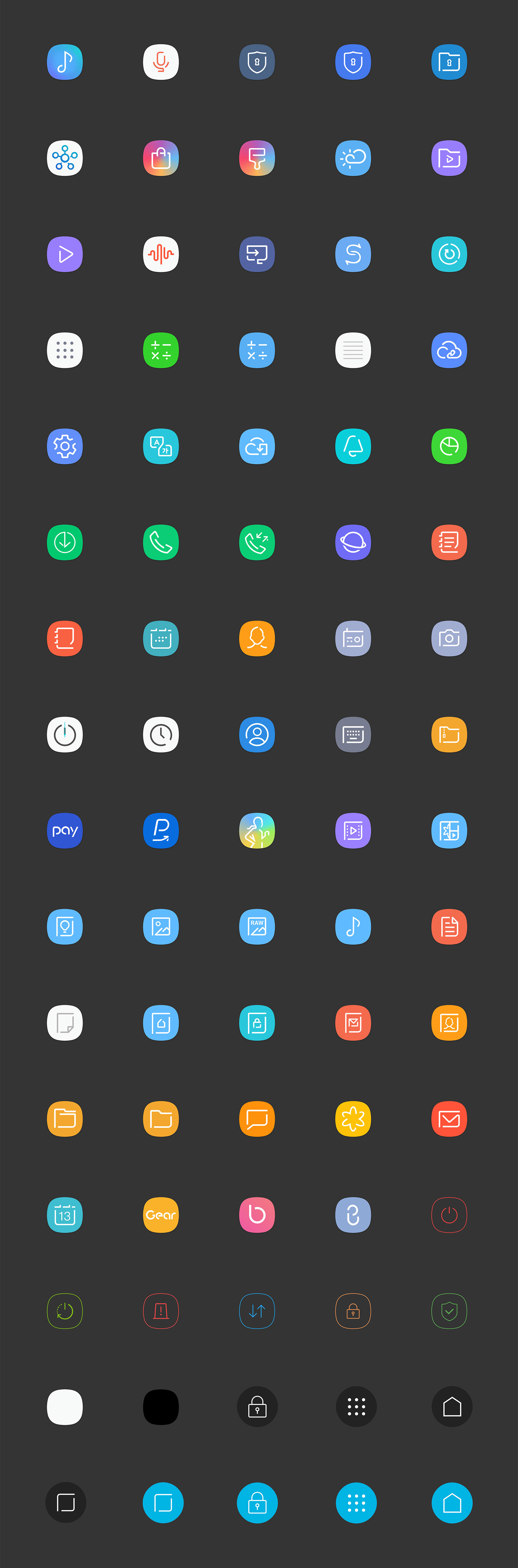 80 枚三星 Galaxy S8 图标