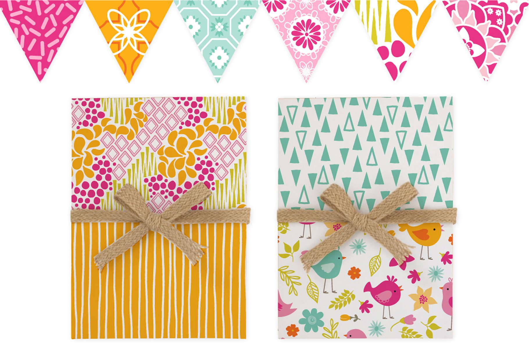 现代花园植物图案纹理 Fresh Modern Garden Patterns插图(1)