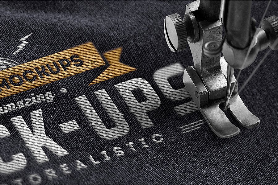 服装制衣纺织业专用 Logo 样机模板 Logo Mock-Ups V.1插图