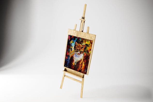 油画艺术作品展示样机 Art Canvas in studio插图(5)