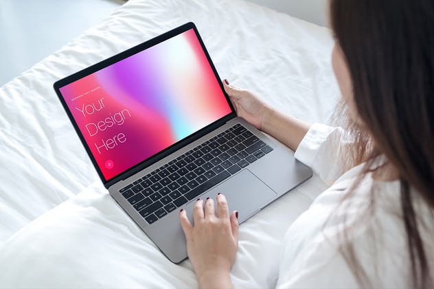 高雅干净利落笔记本电脑MacBook Pro样机 Elegant & Clean Macbook Pro Mockups插图(7)