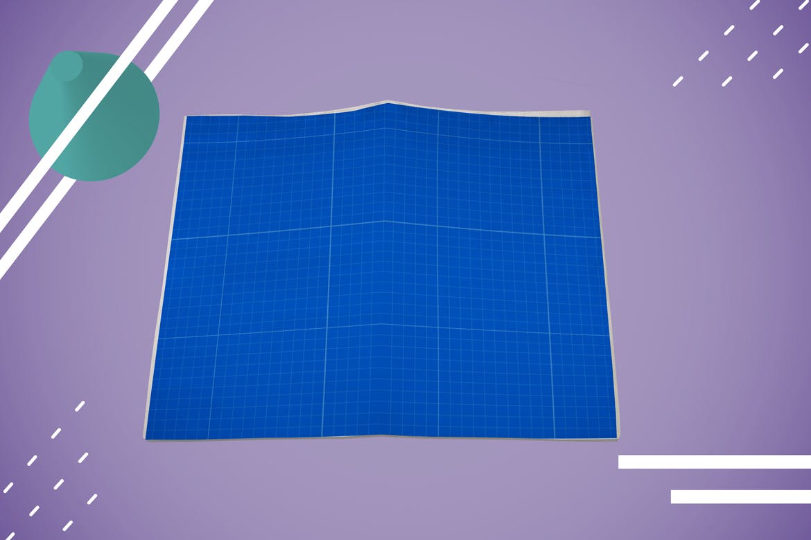 报纸版式设计效果图样机素材库精选模板 Abstract Newspaper MockUp插图(11)