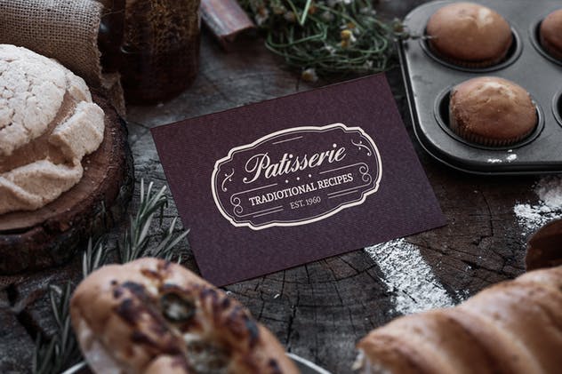 烘培品牌场景样机 Rustic Bakery Mock Up插图(3)