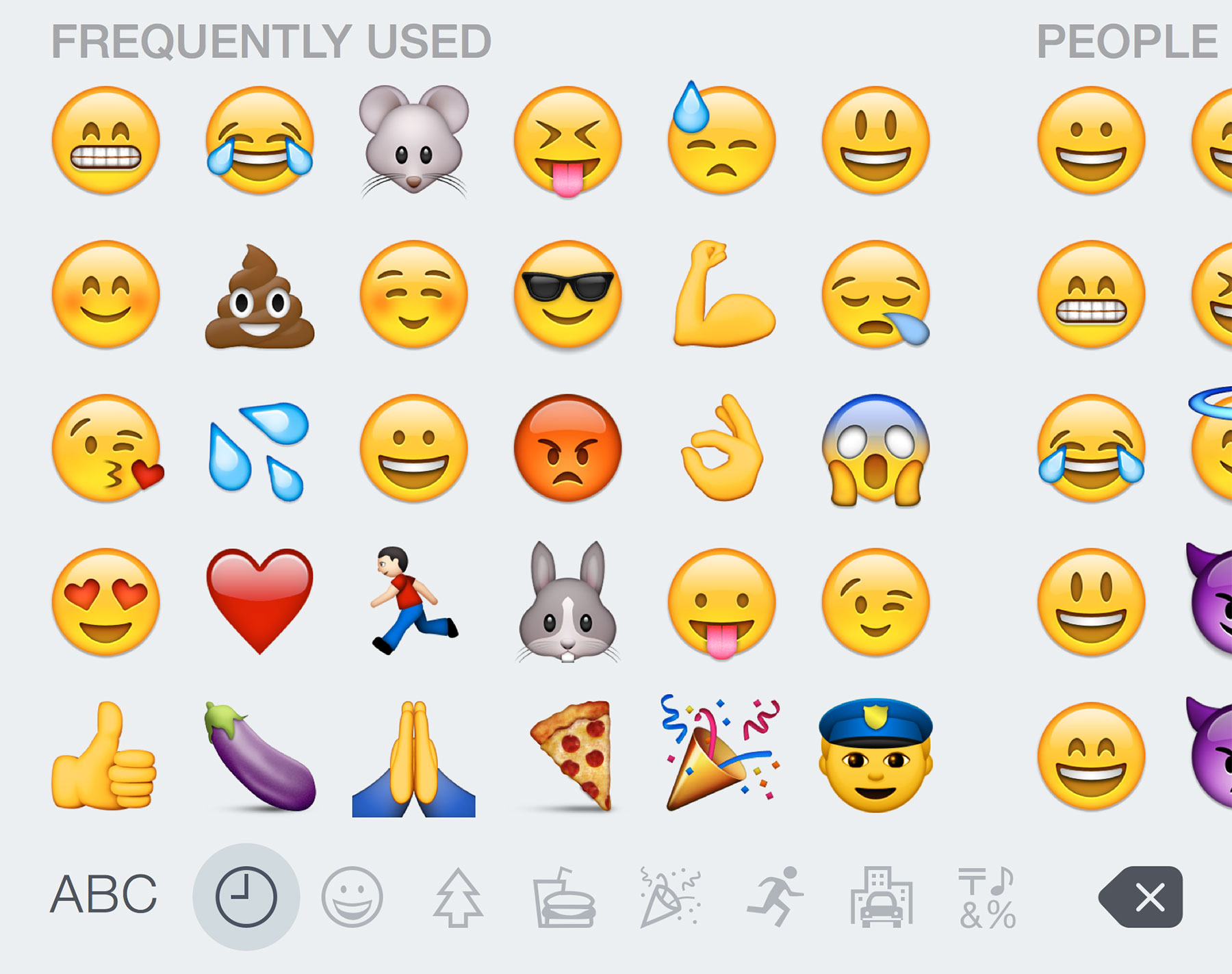 iOS 8 Emoji Keyboard