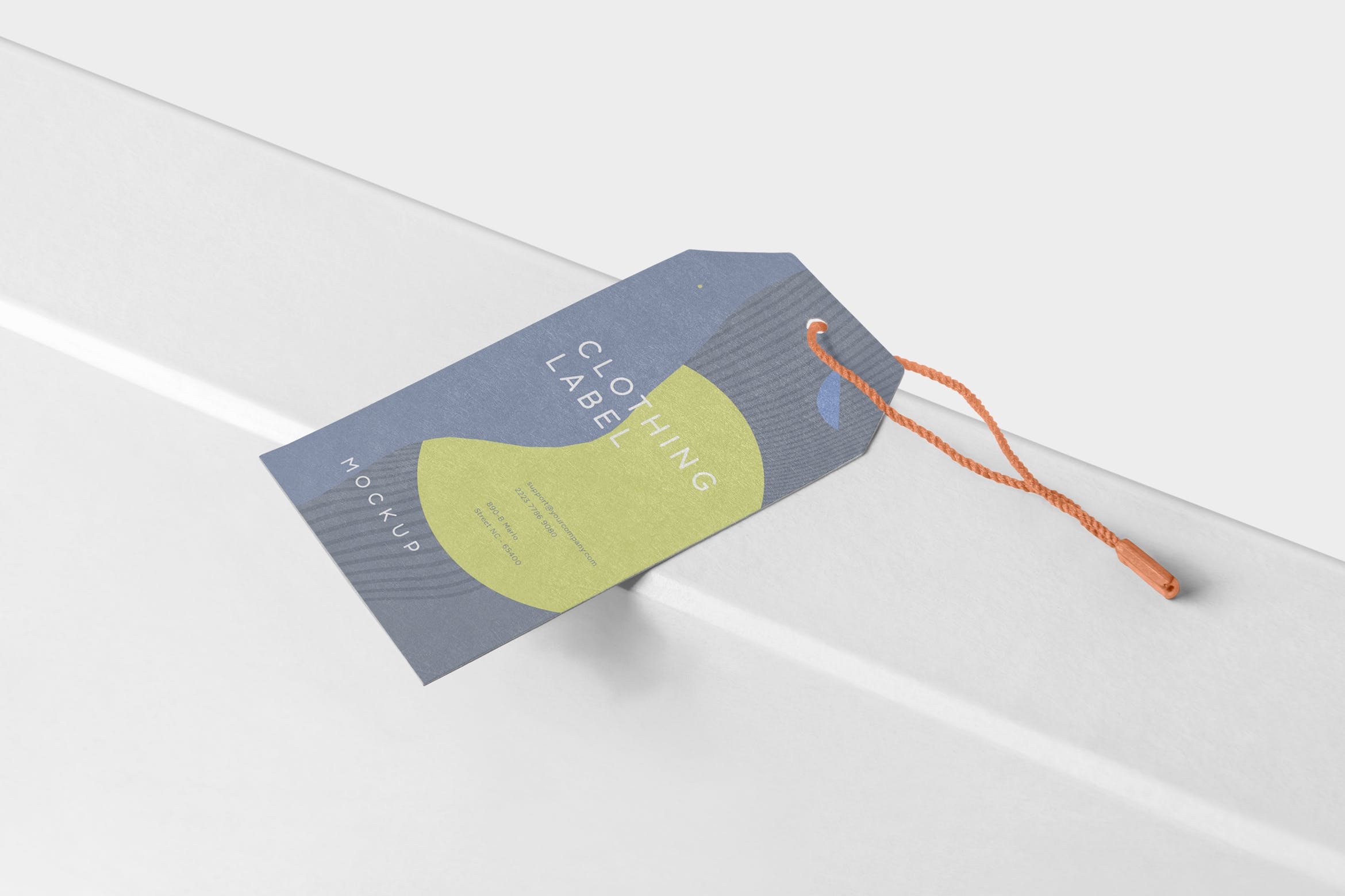 服装挂牌标签设计图样机模板 Clothing Label Mockups插图