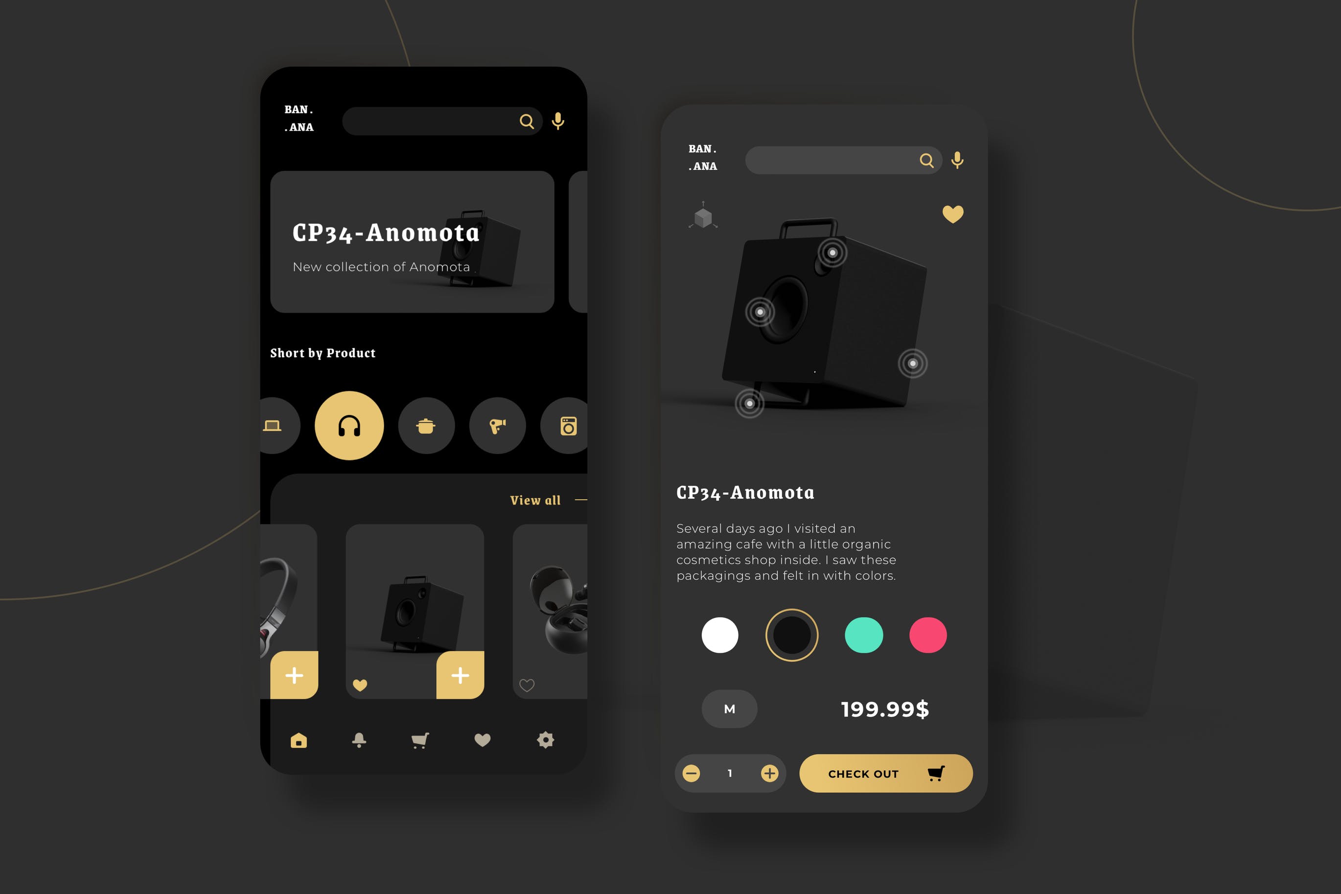 数码电子商城APP应用简约UI界面设计模板 Electronic Market UI – PP插图