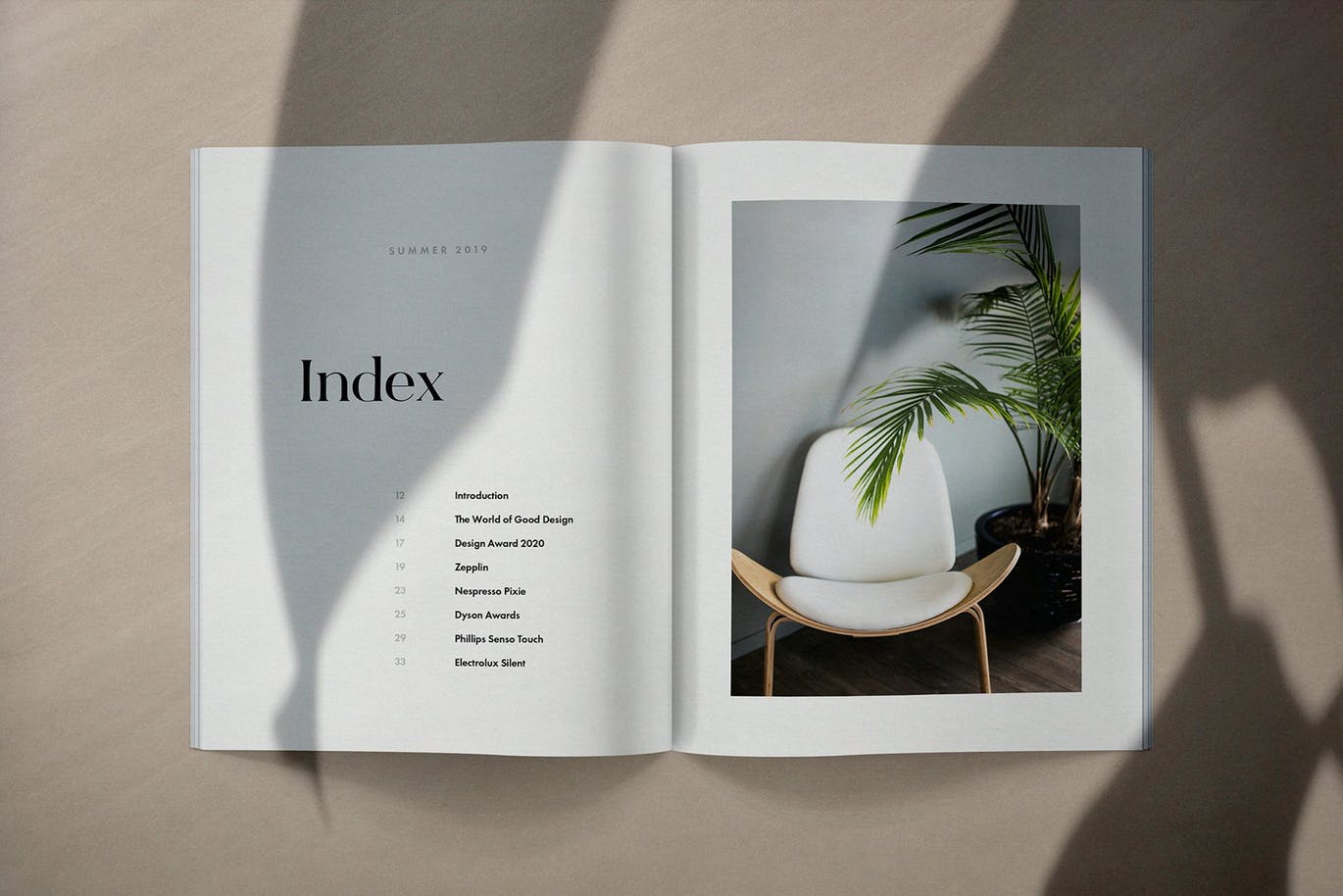 北欧简约时尚风格杂志设计效果图样机 Suno Magazine Mockup Kit插图(1)