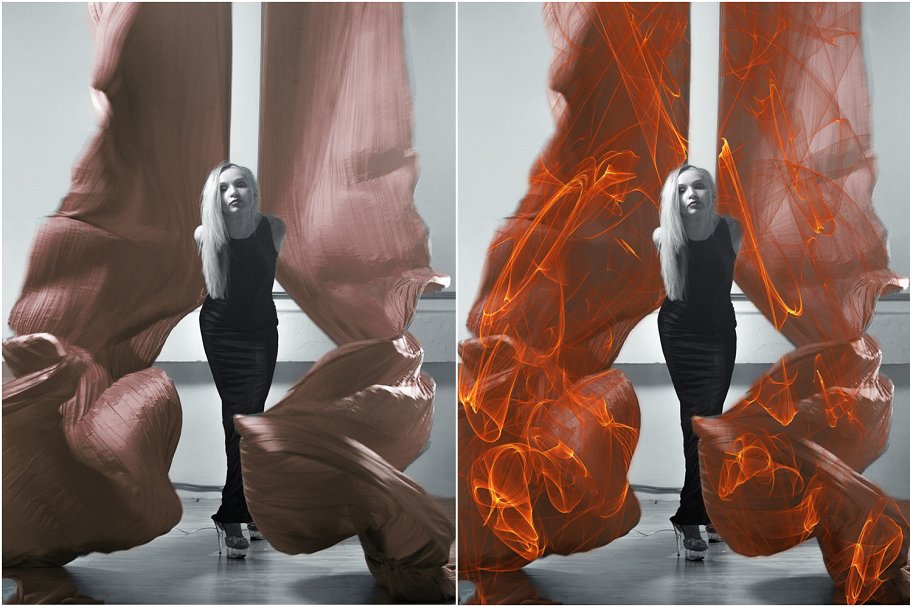 4K分辨率火焰耀斑叠层背景 4K Fire Flares Overlays Vol. 2插图(2)