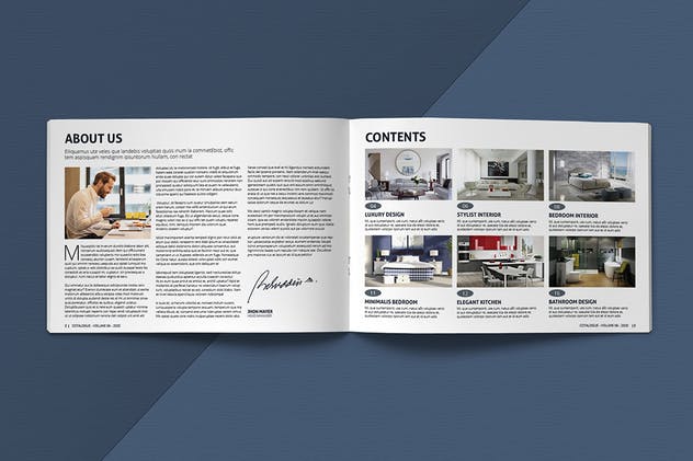 现代简约设计风格横板产品目录设计模板 Modern Catalogue Template插图(2)