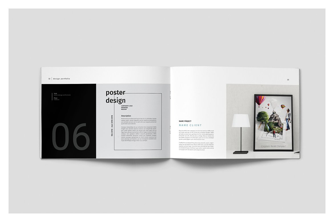 设计感强的多用途平面画册组合模板插图(17)