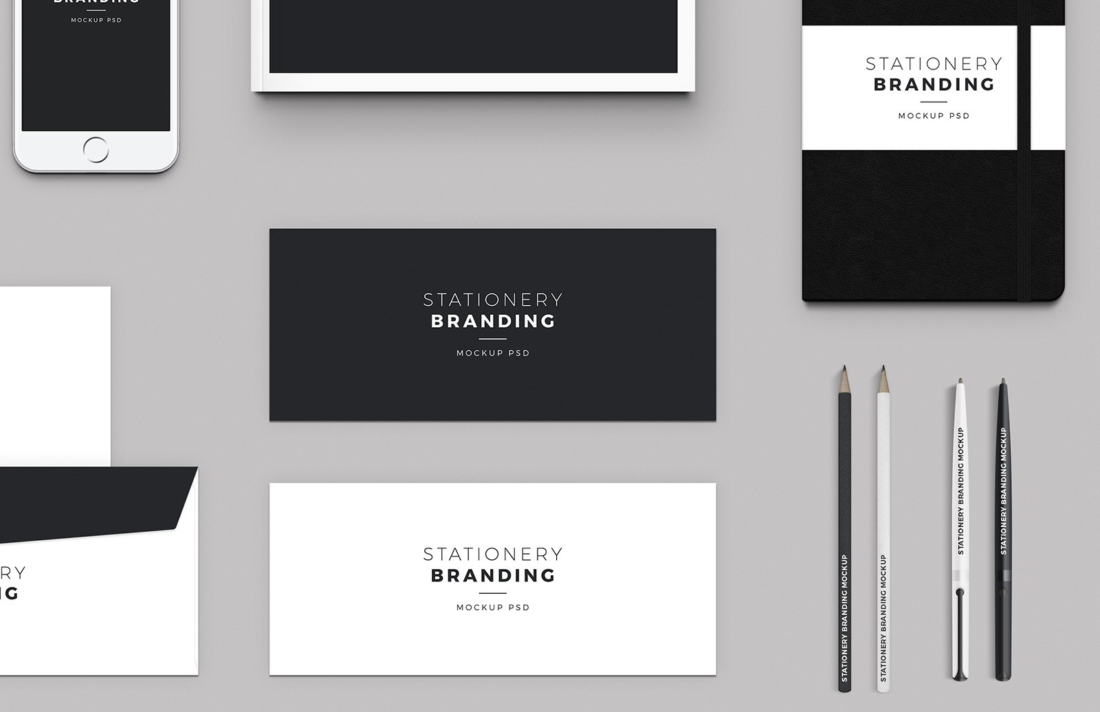 免费文具品牌样机 Free Stationery Branding Mockup Pack插图(4)