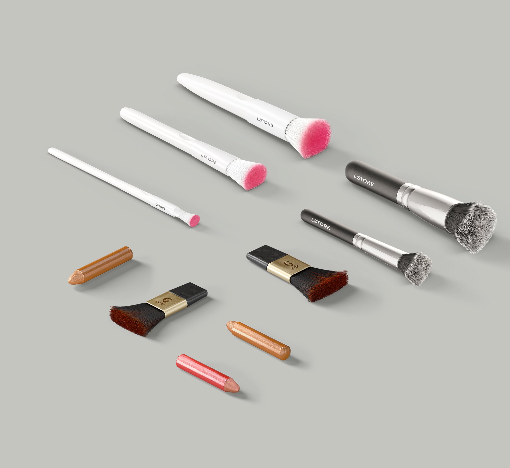 8.3GB超容量女性小物样机素材 Girly Stationery Mockup Creator（高清实物元素+场景样机）插图(34)