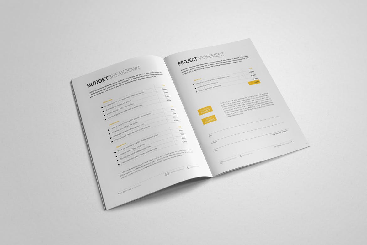 2019年优秀公司投标标书设计模板 Indesign Proposal Template插图(4)