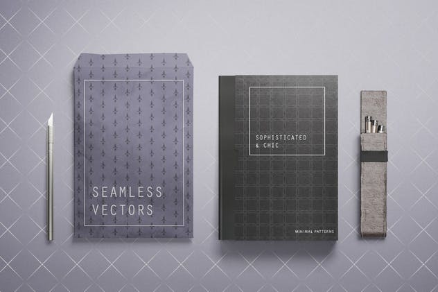 极简主义设计风格几何图形设计素材 Geometric Minimal Patterns插图(1)