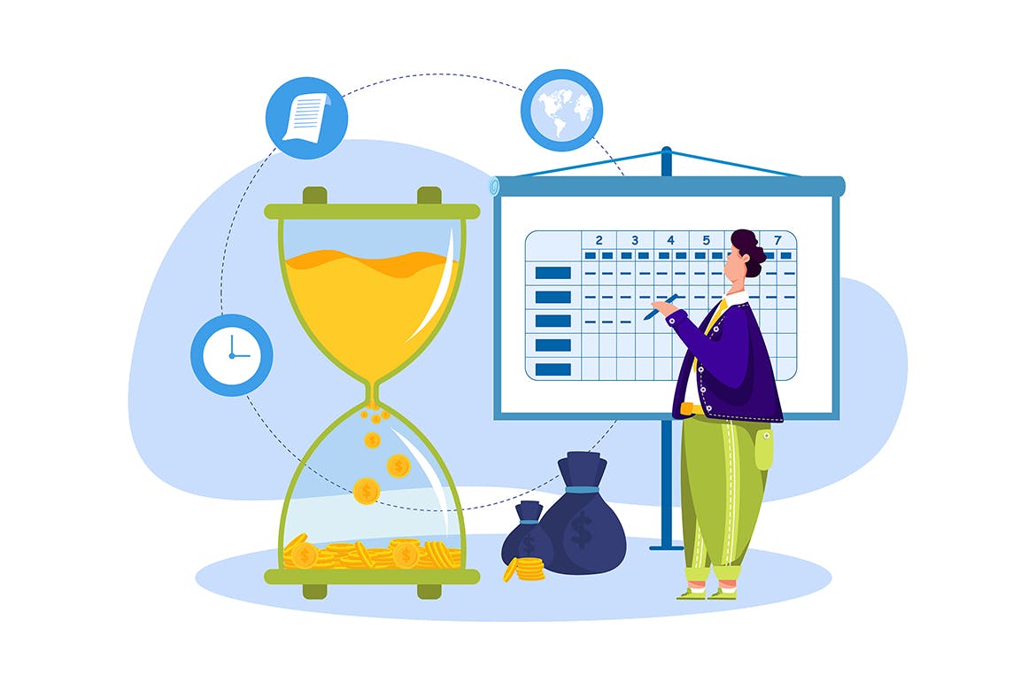 金融财务主题矢量插画设计素材包 Financial Illustrations Pack插图(8)